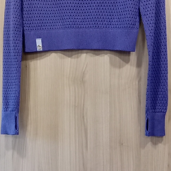 EUC Ivivva Girl's Open Knit-work Sweater Crop top - Picture 6 of 7
